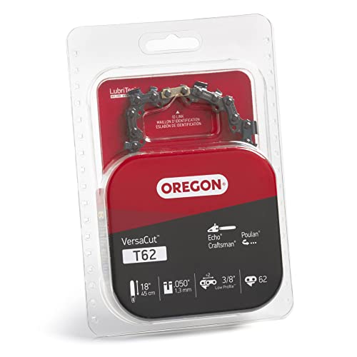 Oregon T62 Versacut 18-Inch Chainsaw Chain, Fits Echo, Craftsman, Poulan Gray #TOP2