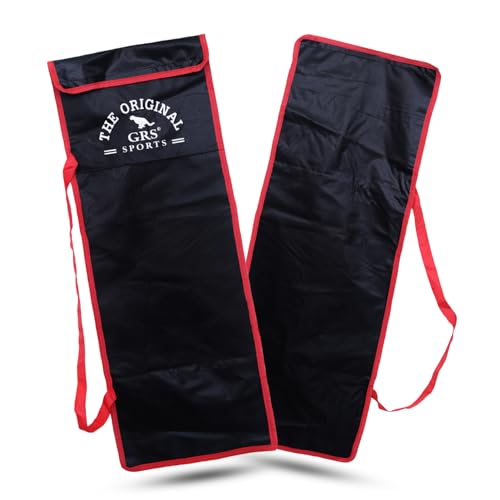 Image of GRS Cricket Wicket Set Carry Bag - Durable Polyester Material | Secure Velcro Closure | Ideal for Wooden & Plastic Stumps, Bails & Bases | Lightweight & Easy to Carry | Cricket Equipment Storage Bag