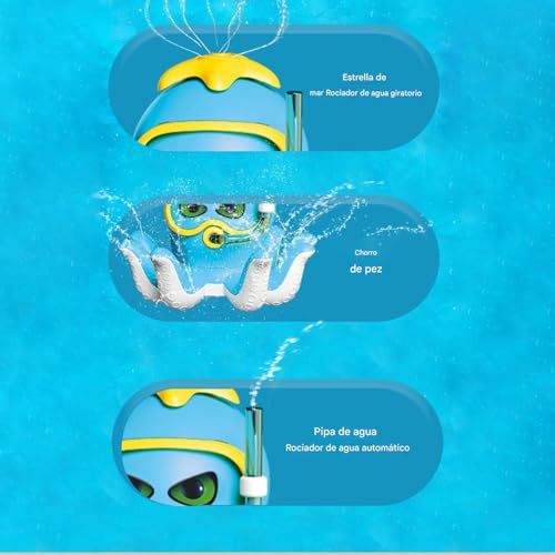 Aspersor de agua para juegos acuáticos exteriores en el jardín 7