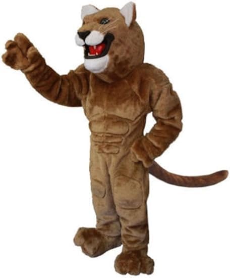 Deluxe Violent Cougar Suit Animal Mascot Costume Party Carnival Mascotte Costumes With Fan Inside the Head
