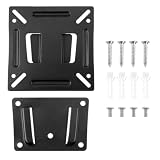 1 set di supporto da parete per monitor da 14-32 pollici, ultra sottile, con VESA max 100 × 100 mm, per la maggior parte dei TV LED/LCD/OLED/Plasma da 14-32 pollici fino a 13,6 kg (nero)