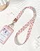 Knagsfa Lanyards for Keys, Neck Lanyards for ID Badges with Metal Hook, Cute Keychain Lanyard for Women, Polka Dot Cherry