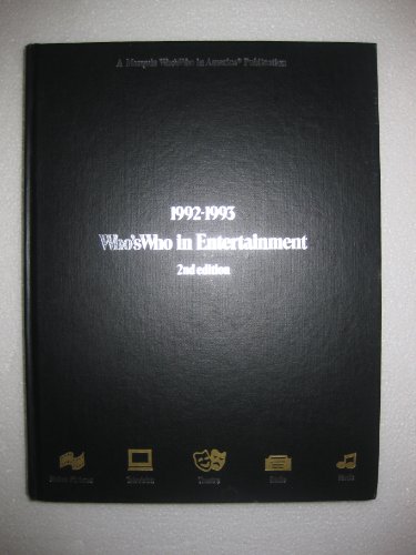 Who's Who in Entertainment, 1992-1993 0837918510 Book Cover