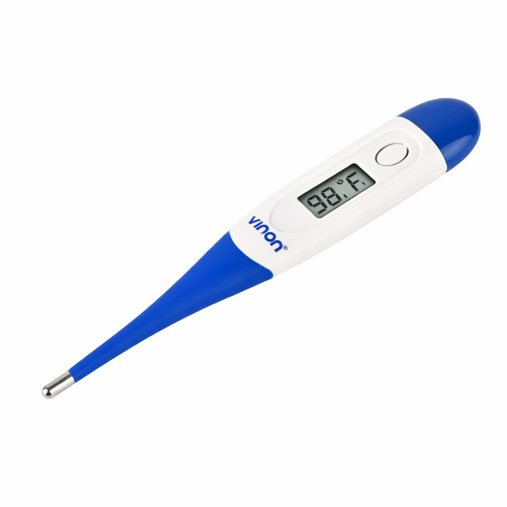Water-Resistant Flexible Digital Thermometer | Quick & Accurate Oral & Armpit Temperature Measurement in °C & °F | Safe for Adults, Kids & Babies (Pack of 1)-picture-20