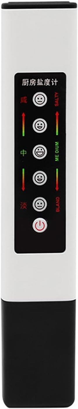 Food Salinity Tester Meter Detector, Salinity Electronic Meter Tester, LED Display Salinity Meter Kitchen Supply, Size:Approx.155x29x14mm