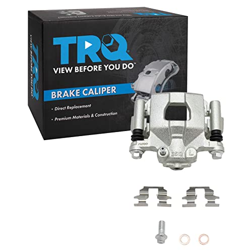 Image of TRQ Rear Left Brake Caliper w /Bracket Drivers Side