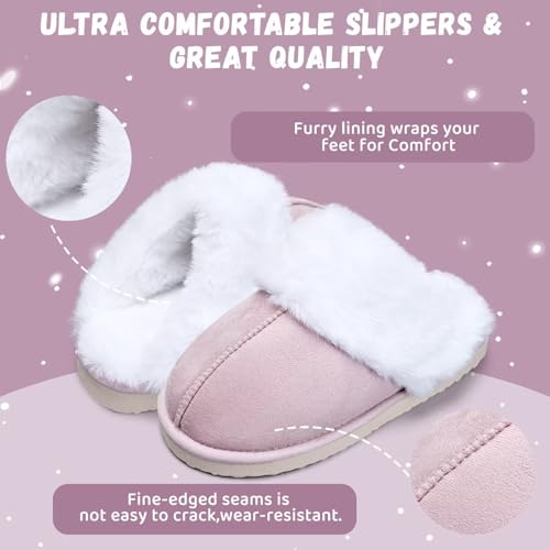 Image of IceUnicorn Kids Slippers Girls Boys Fuzzy House Shoes Bedroom Slides