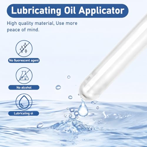 Image of 2 Pack Lube Applicator - Lube Shooter with Smooth Rounded Cap,Lube Applicator Reusable,Suitable for Men and Women(Blue&White)