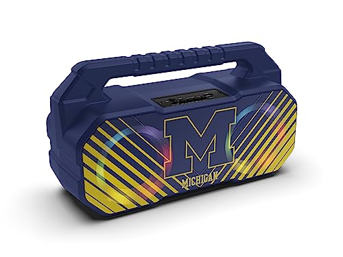 SOAR NCAA Wireless Boombox Speaker, Michigan Wolverines