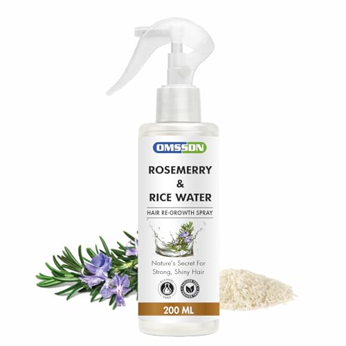 Image of Rosemary And Rice Water Hair Spray for Hair Growth and Hair Fall Control | Natural Hair Tonic for Strong, Shiny & Healthy Hair | Suitable for Men & Women - 200 ml