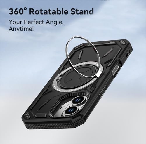 Coque iPhone 16 avec anneau de support pour vidéos et selfies - 3