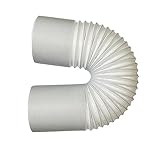 JVJ Diámetro de 5.9 pulgadas, 150 mm, universal, portátil, flexible, longitud de tubo de aire de hasta 79 pulgadas, 2.0 m para manguera de aire acondicionado, repuesto de extensión de ventilación en