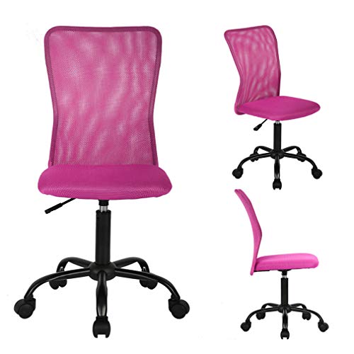 3Pc Pink Mesh Office Chair #TOP19