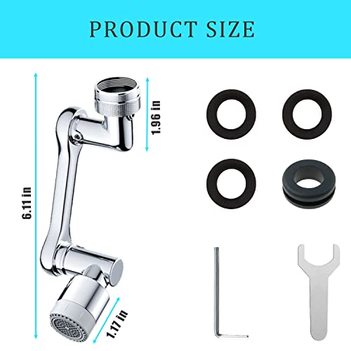 Antispruzzo Rubinetto con Filtro, 1080° Aeratore