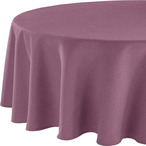 Erwin Müller Tischwäsche, Tischdecke Uni, Krefeld Beere Größe rund: 170...
