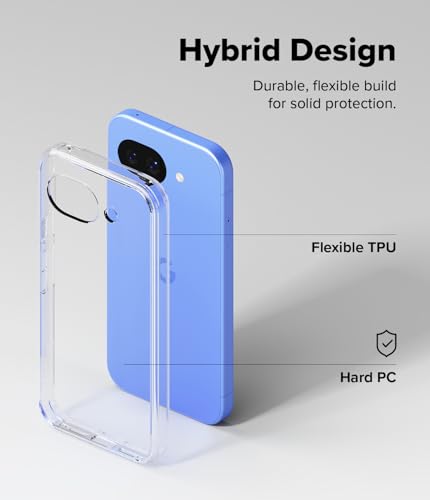 Image of Ringke Fusion for Google Pixel 10a [Scratch Resistant Hard Back] Slim Transparent Protective Cover with Shockproof Case Back Cover - Clear