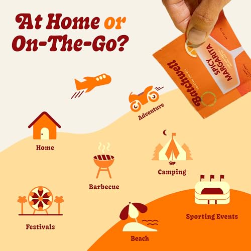 Batchwell's Spicy Margarita Mix Singles: Skinny Cocktail Mixers, Mocktails Non-Alcoholic Drinks - Portable Cocktail Mix and Drink Mixers, Mocktail Mixers, No Stevia, No Artificial Sweeteners