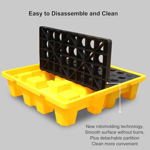 Plateforme de rétention robuste avec bac étanche en plastique rigide - 5