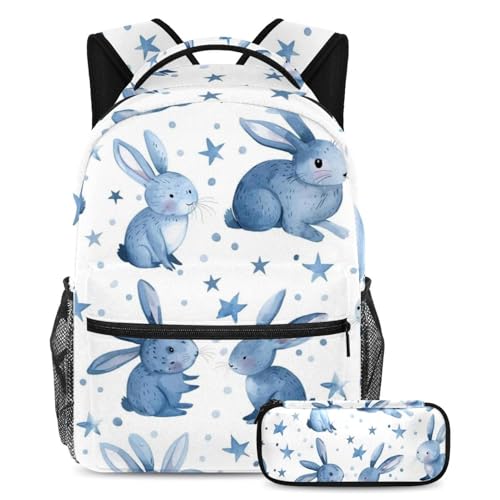 Sac à dos lapin bleu grand volume fini le mal de dos et le désordre