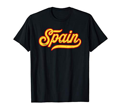Espagne - Spain Vintage Drapeau Espagnol Couleurs Voyage T-Shirt