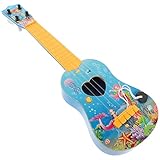 Supvox Kinder Meerjungfrau Gitarre Spielzeug Mini Ukulele Spielzeug Cartoon Mini Gitarre Spielzeug Musikinstrument Frühbildung Spielzeug (Meerjungfrau)