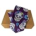 Supdreamc Mens Fashion Flowers And Skulls Purple Tie - Long Skinny Gentlemen Tie Necktie for Wedding Holiday, Suit Uniform