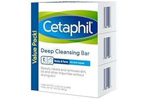 Cetaphil Deep Cleansing Bar for Clean, Healthy Skin (6-Pack)