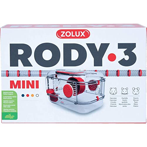 Zolux Käfig für Hamster, Mäuse, Rennmäuse, 3 Zoll Mini, 1 Unité (Lot de 1)