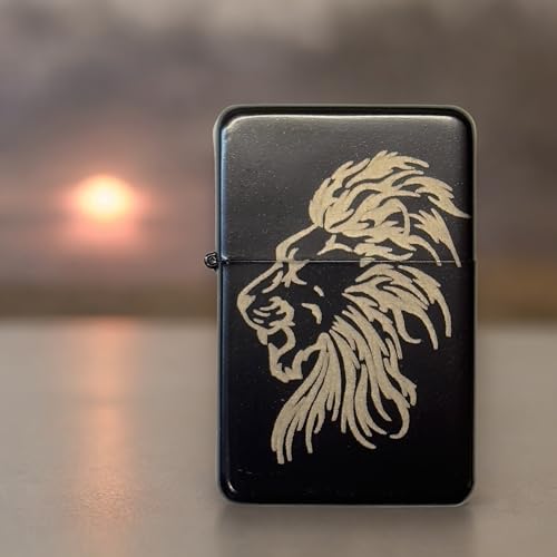 Encendedor negro Black Lighter Lion miniatura 6