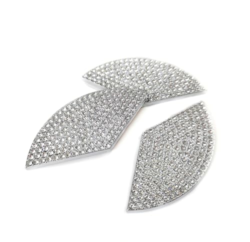 Image of Bling Rhinestone Accessories Car Rear Logo Decal Cover Fit for Mercedes Benz A C E Class GLA GLB CLA GLC GLE Tail Sign Decorative Stickers (for GLC GLE Coupe 2015-2025)