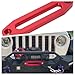STANDOUTELROAL (Red) Hawse Style Winch Fairlead, Car Hawse Winches Fairlead for Automotive Anchor Cables UTV 4000-6000 lb Winch,6 inch (152mm) Mount Smooth