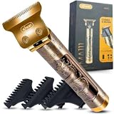 Máquina Cortar Cabelo e Barba Sem Fio Recarregável KP-MA111 Profissional 5W – Design Dragão Premium