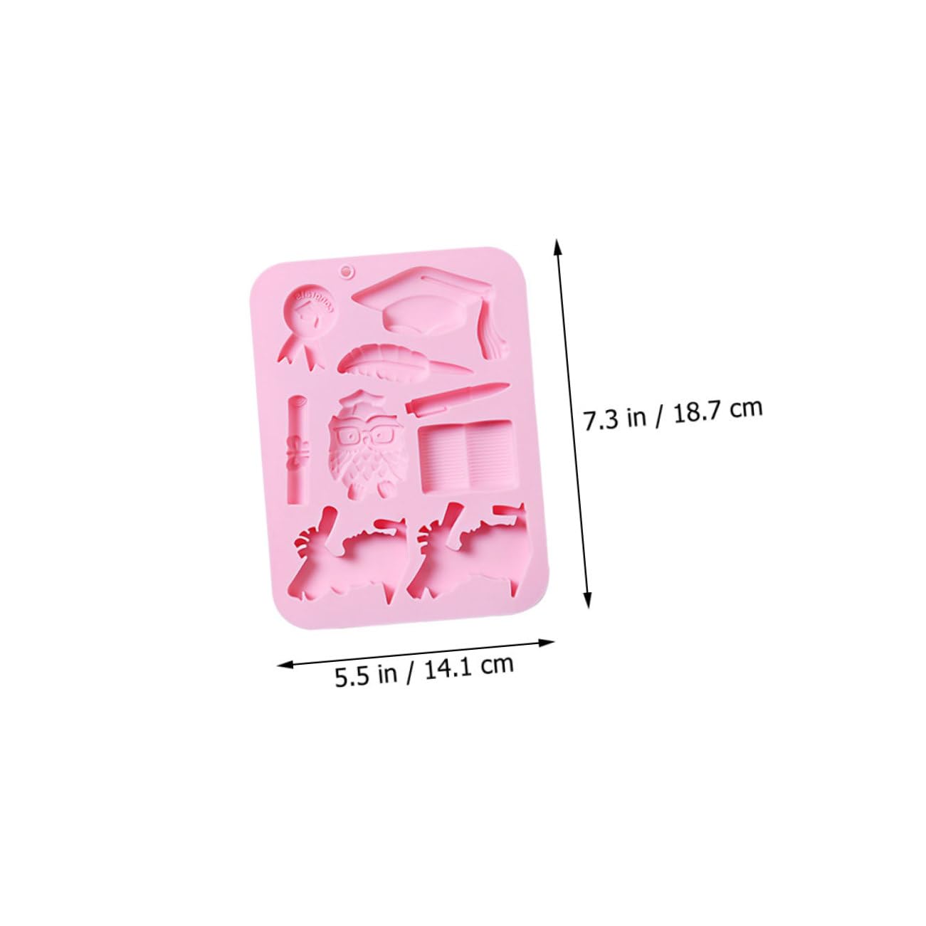 PRETYZOOM 6pièces Moules à Gâteau Silicone Moules à Jelly Pour Chocolat Et Desserts Accessoires De Pâtisserie Réutilisables Couleurs Bleu Et Rose