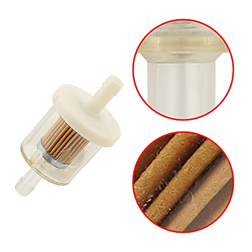Milttor 5 Packs 493629 691035 Fuel Filter Fit Briggs & Stratton Replace John Deere Am108356 Toro/Wheel Horse 71-5960 Kohler #TOP4
