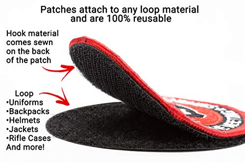 Bastion Morale Patches (Revelation 6:8, Black) | 3D Embroidered Patches With Hook & Loop Fastener Backing | Well-Made Clean Stitching | Christian Patches For Tactical Bag, Hats & Vest #TOP3