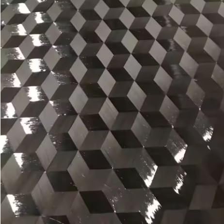 150 Grams,0.6 * 1 Meter,Carbon Fiber 3D expanded Fabric, Lightweight,high-Strength, Modification Material for Decorative Purposes. (Black, 1x0.6m)