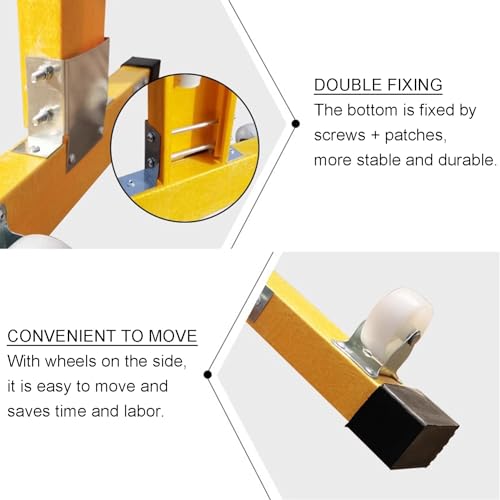 Barrera de tráfico de metal para control temporal de tráfico, limitación de acceso peatonal, seguridad vial resistente, construcción duradera, uso en exteriores, fácil instalación