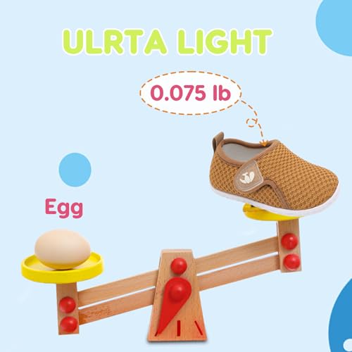Image of FEETCITY Baby Boys Girls First Walking Shoes Infant Sneakers Crib Shoes Breathable Lightweight Slip On Shoes
