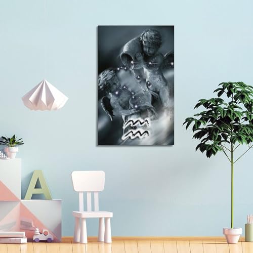 Impression Verseau toile constellations grand format art moderne pour mur
