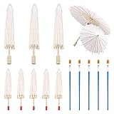 Convient pour le bricolage : ce parapluie en papier blanc est particulièrement adapté aux activités artisanales telles que le griffonnage., peinture, etc.. Vous pouvez créer des peintures uniques avec vos amis et votre famille.