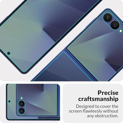 Image of FIRST MART Front and Back Matte Screen Protector for Samsung Galaxy Z Flip 7 / Z Flip7 with Installation Kit | TPU Anti-Glare Membrane, Fingerprint Working, Bubble-Free| Edge to Edge Coverage
