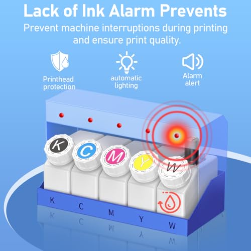 dsv a3 plus xp600 dtf printerdoubled printing speed compared to l180045 led multi-function touch screenbuilt-in white circulation and automatic cleaning c13-printerpowder shakerampdryer blue