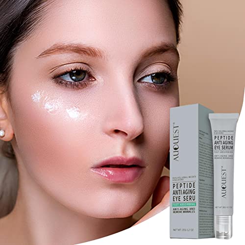 20g Peptide Eye Cream Anti Aging,Anti-Aging Peptide Eye Cream with Roller Dark Eye Circle Remover Sk
