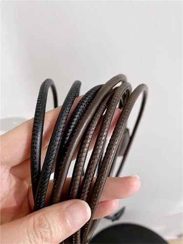 Womens Belt Leather Rope Belt Women Retro Knotted Waist Pant Adjust Dresses Accessories Belt Rope(Brown)4