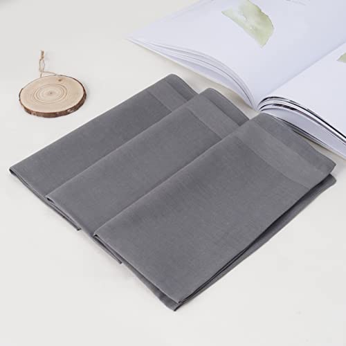 Image of HOULIFE Men's Cotton Handkerchiefs, Solid Color 60S Soft Cotton Hankies for Men Women 6 /12PCS 15.7 inchx15.7 inch