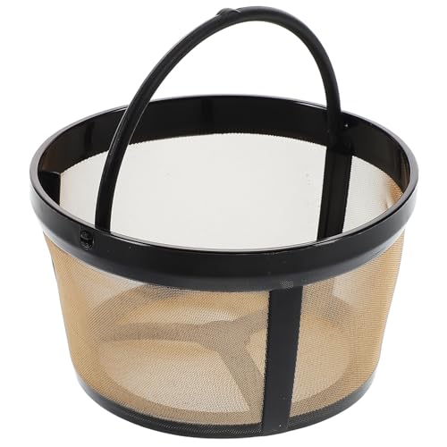 POPETPOP Filtro de Café de Malla Fina Reutilizable Estilo Canasta, Filtro Cilíndrico Metálico Compatible Cafeteras de Goteo, Accesorio Duradero Apto para Uso Doméstico y Oficina