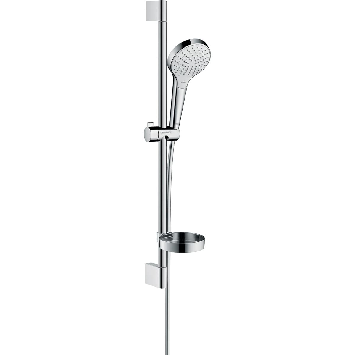 Hansgrohe Croma Select S ensemble de douche haut de gamme en laiton et blanc chromé