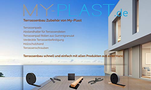 50 Stück 3mm Terrassenpad, Terrassenpads, Gummigranulat, Terrassenbau