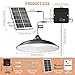 APILAB Solar Shed Light Indoor Outdoor, 2000LM Daytime Available Pendant Light with Pull String, Dusk to Dawn, 3 Lighting Modes Solar Lights Indoor, IP65 Waterproof for Barn, Gazebo, Shop, Garage