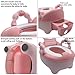 HTTMT- Baby Kids Pink Bear Portable Potty Training Toilet Seat With Pad Toddler Lovely Toilet Comfortable Soft Seat Stool Chair [P/N: ET-BABY003-PINK]